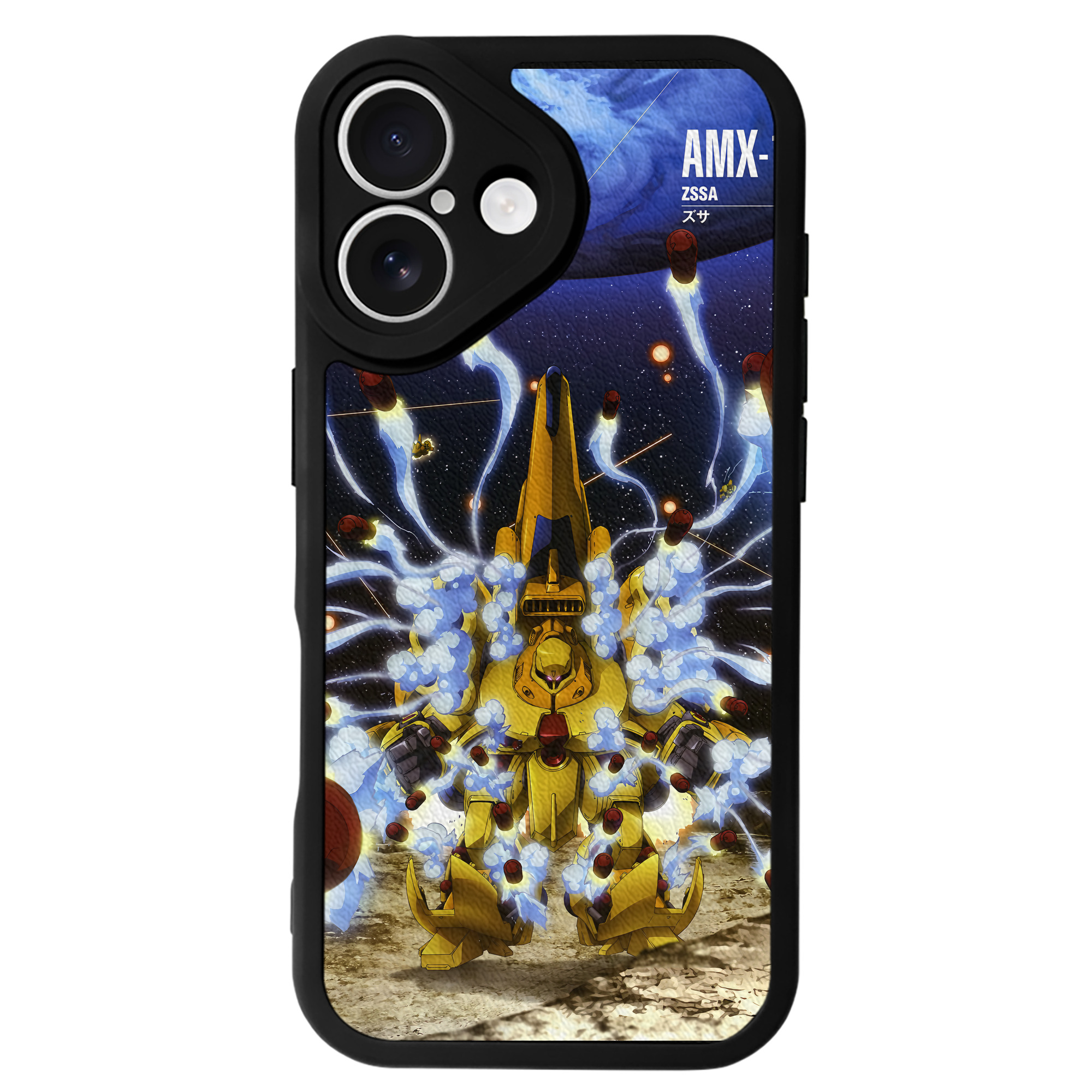 （画像用） 機動戦士ガンダム Mobile Suit Gundam 【iPhone 16シリーズ対応】シリコンスマホケース（レザー調） 材質：シリコン